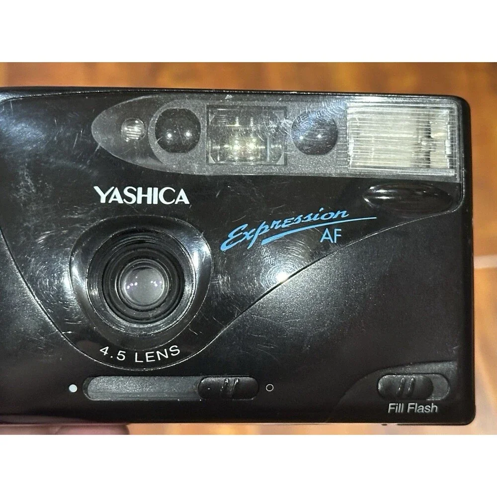 Vintage Yashica Expression AF 35mm Film Point & Shoot Camera - Tested & Works!